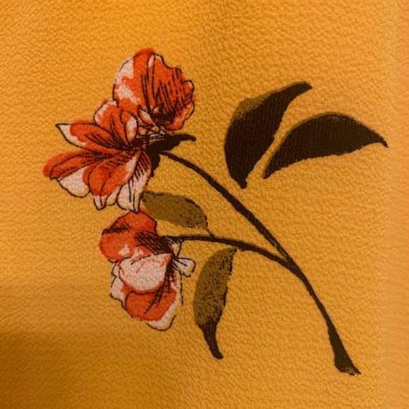 Yellow Floral Gibson Dress Size XXL - Picture 4 of 4